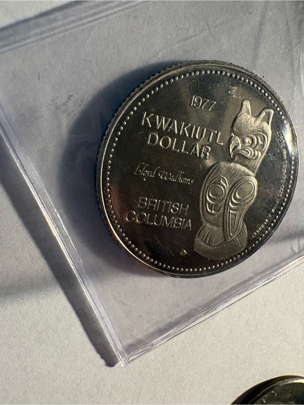 Kwakiutl Dollar Commemorative Coin - Silver Tone